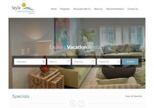 vacation rental website builder